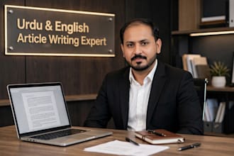 write english and urdu articles, speeches, stories, ads, and translation