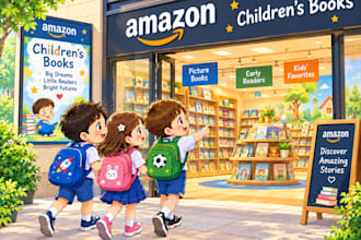 illustration children book illustration for amazon KDP