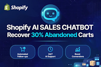 build shopify ai sales chatbot to recover abandoned carts and increase sales