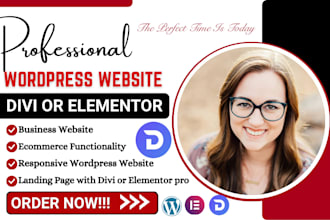 build divi wordpress business website design redesign divi wordpress website