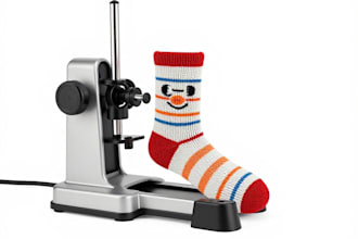 create sock knitting machine design or redraw it in bmp