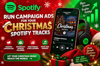 run campaign ads for your christmas spotify tracks organically increase follower