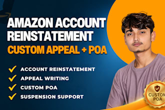 reinstate your amazon account with a custom appeal and poa