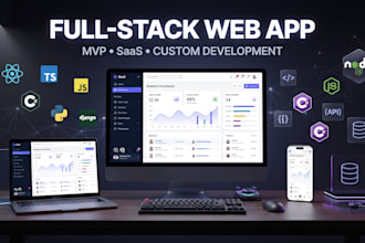 build a full stack web app, mvp or saas application