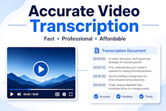 offer english audio transcription