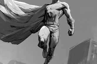superhero character for comics