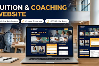build a coaching institute website and portal