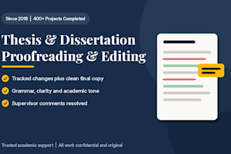 proofread and edit your dissertation with tracked changes