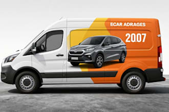 design a professional car wrap, van wrap, or vehicle branding design