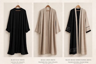 design luxury abaya hijab modest fashion instagram posts and ads