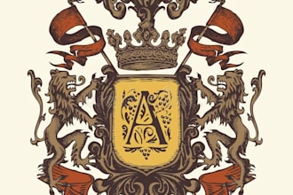 design a custom coat of arms, heraldic