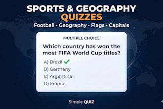 create engaging sports and geography quizzes