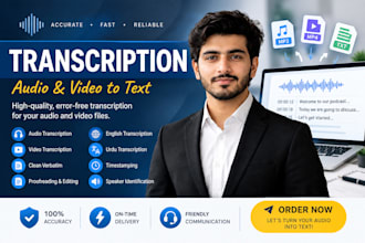do fast audio or video transcription flawlessly
