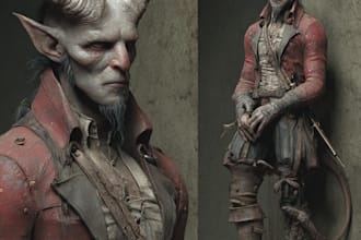 design fantasy horror and fantasy horror character