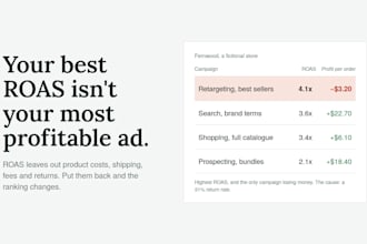 show you the true profit per shopify ad campaign