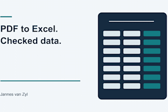 extract PDF tables to excel with validation and source references