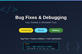 fix your javascript react and nodejs bugs quickly