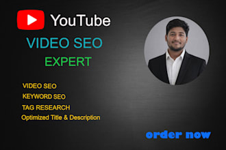provide youtube video SEO service