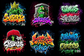 design awesome graffiti text, tags, t shirts, and logo