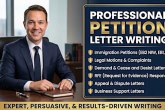 draft eb2 niw, eb1a petition cover letter, legal argument, rfe and expert letter