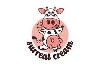 do agriculture cow farm logo design 24 hours