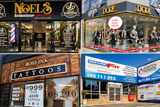 3d channel letter signage, shopfront sign, storefront signage fabrication design