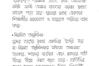 write your bangla content in beautiful and neat handwriting