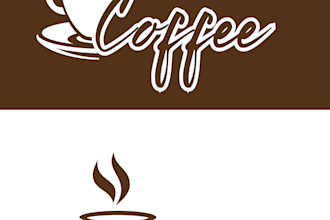 design a professional coffee shop logo and branding