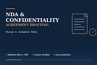 draft nda and confidentiality agreements