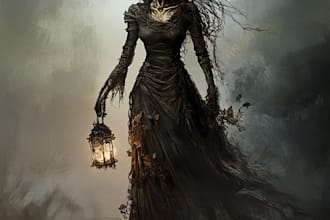 make best fantasy horror art and horror character art