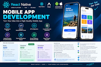 develop a react native mobile application