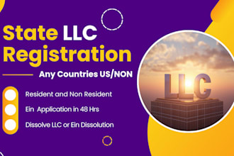 do US llc registration, llc formation, ein, wyoming llc for non US residents