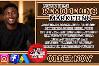 home remodeling marketing, home remodeling social media and home decor marketing