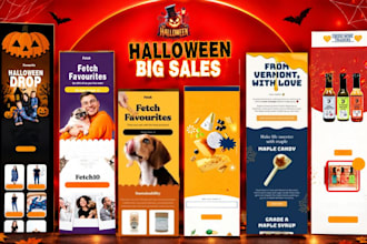 black friday halloween email template figma cyber monday email christmas holiday