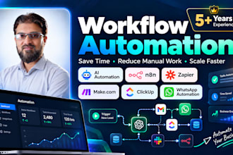 do automation with n8n, make, zapier, clickup, airtable