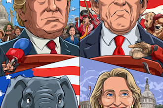 do a political cartoon for political cartoons