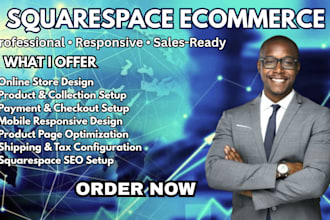 design squarespace ecommerce store online shop website