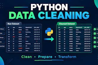 clean analyse your data