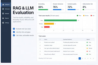 test and evaluate your rag or llm application