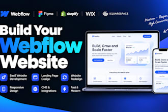 build webflow saas website development webflow landing page website redesign