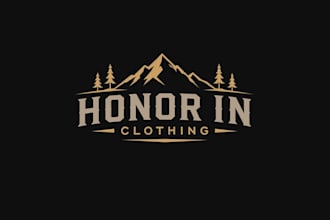 design a timeless active lifestyle honor clothing logo
