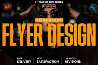 design rack card, door hanger, postcard, leaflet, dl flyer and marketing flyer