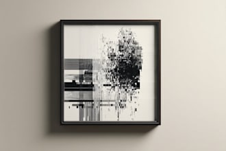 design printable abstract wall art for etsy