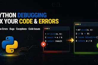 fix bugs and errors in your python code