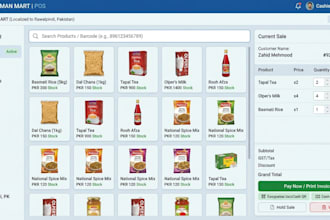 build custom grocery pos and inventory web app