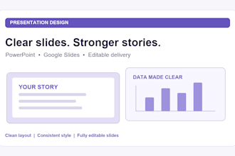 design a professional powerpoint or google slides deck
