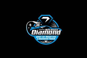 design unique auto body shop service logo