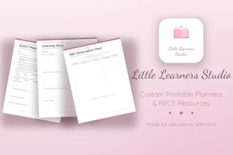 design a custom classroom printable in your brand style