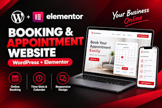 build a booking website with wordpress elementor