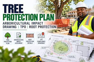 tree protection plan arboricultural impact drawing tpo root protection planning